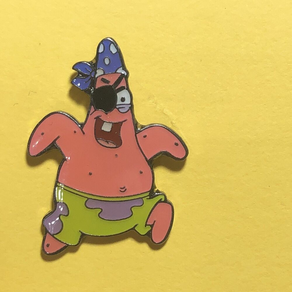 Patrick the Starfish, as a Pirate from Sponge Bob , 2004 Viacom Collector's Pin